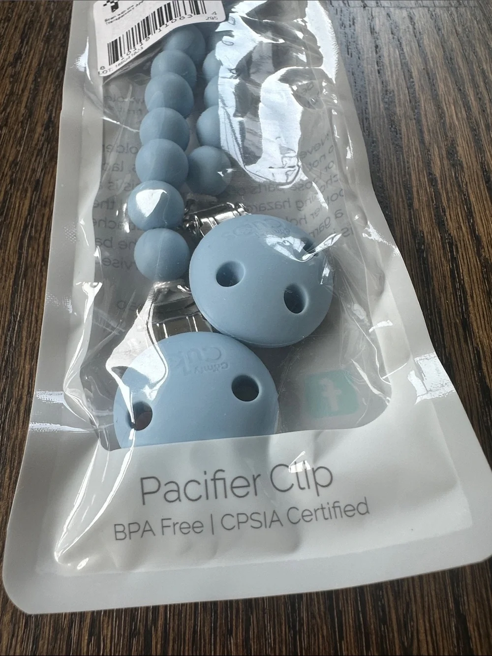 Pacifier Clip in Light Blue - 2 pack never opened NWT